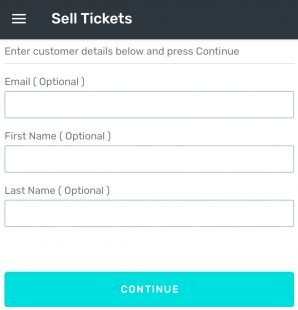 Customer Info Screen on Mobile App